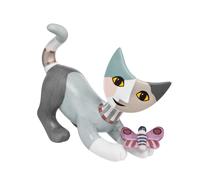 Goebel - Mini gatto in porcellana, multicolore, 8,5 x 3,5 x 6 cm