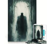 Figura misteriosa sulla soglia Puzzle difficile per adulti da 1000 pezzi Gioco di logica Divertimento tranquillo Opera d'arte ben definita (38x26cm)
