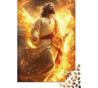 Figura Mistica Angelo Puzzle 1000 Pezzi Carta per Adulti Bagliore Divino Relax Gioco per Famiglia Decorazione Regalo 70x50cm/1000pcs