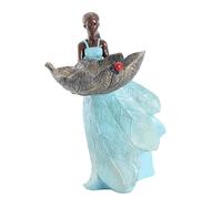 Figura mistica da giardino con mangimi per uccelli, in resina bizzarra, decorazione per prato, ornamenti da giardino durevoli