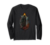 Figura mistica dell'ombra mistica dello Spirito della Lanterna ardente nella Foresta OS Maglia a Manica