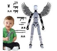 Figura mobile multi-articolare, modello mobile a più articolazioni, robot di attività del corpo stampato in 3D, giocattolo robot da scrivania, giocattoli multipli, action figure multi-articolari per