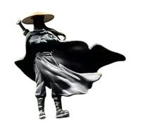 ＡＷＨＡＯ Figura Modello Accessorio Cruscotto Auto Samurai Action Figure Diorama Scenario Micro Paesaggio Figura Figurina Spadaccino Cinese, con Mantello