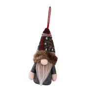 Figura nana della peluche illuminata dell'albero di Natale appeso ornamento incandescente bambola di peluche per la decorazione del partito di festa LED Night Light Figurine per la camera dei bambini