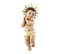 Figura Nino Jesus con Corona in metallo, 50 cm