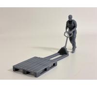 Figura Non Dipinta Trackside 481 Operatore Di Magazzino Scala 1:32 Wasp