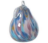 FIGURA PERA CRISTAL BLANCO/AZUL °11X17CM