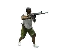 Figura Persone Resina Miniatura Modello Personaggio Realistico Dipinto Manualmente Decorativo Resistente Adatta per Creare Scene Diorama Giardino MICR, Style E