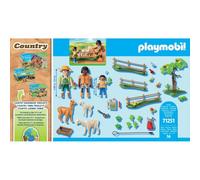 Playmobil country 71251 passeggiata con gli alpaca per bambini dai 4 anni in su