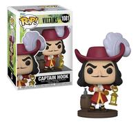 Figura Pop Funko Capitano Uncino Disney Villains Vinile 10cm Base Legno