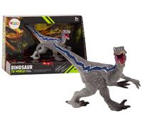 Figura realistica di Velociraptor - grigia, 16 cm