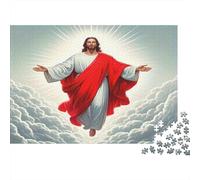 Figura Religiosa Puzzle per Adulti Puzzle 1000 Pezzi Scena di Nuvole e Luce Gioco di Puzzle 1000 Pezzi Rilassante Idea Regalo Decorazione 70x50cm/1000pcs