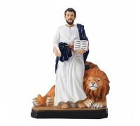 Figura San San Marco Evangelista con Leone Alato Idea Regalo Natale