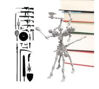 Figura scheletrica articolata - Corpo in materiale ABS, design della struttura articolare mobile, forma dettagliata, modello di rappresentazione da tavolo da collezione | per soggiorno, studio, Sch