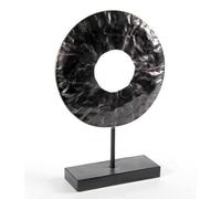 FIGURA SCULTURA DECORATIVA DA TAVOLO METALLO NERO SOPRAMMOBILE 259H37 CM