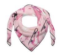 Figura Skate E Fiocco di Neve Stampa Delle Donne Testa Sciarpa Piazza Bandana Collo Sciarpe Avvolge Capelli 27 × 27 Pollici