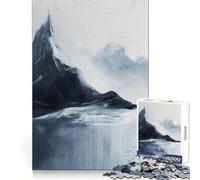 Figura solitaria sulla cima di una montagna - Puzzle da 1000 pezzi per adulti - Gioco per allenare la mente - Gioco rilassante - Immagine da assemblare - Regalo perfetto (50x75cm)