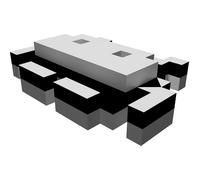 Figura Space Invader da Gioco Atari 2600 - Decorazione Retro Stampata 3D