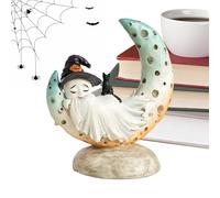 Figura Spirituale Di Halloween - Figura Fantasma | Figure Spirituali Di Halloween Dalla Resina Sintetica Con Cappello Da Strega | Decorazione Di Casa Inquietante Per Le Vacanze, Dentro E Fuori, Soggio