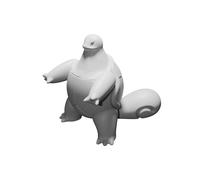 Figura Squirtle Collo Lungo Pokemon Meme Personaggio Stampato 3D Derp