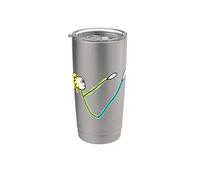 Figura stilizzata Pilates Bicchiere termico in acciaio inox doppia parete