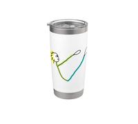 Figura stilizzata Pilates Bicchiere termico in acciaio inox doppia parete