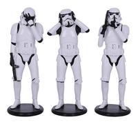 Nemesis Now Original Stormtrooper Figures 3pack Three Wise Stormtroopers 14 Cm Bianco