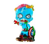 Figura traslucida Cosbaby di Capitan America Zombies altamente collezionabile
