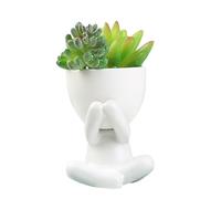Figura Vaso - Pt da forma del corpo, fioriera per viso picolo | 3,54 pollici in stile testa di persone moderne, vaso succulento del design umano, esclusivo display da centrotavola per pianta di
