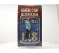 Figura Weekend Car Show 1 Uomo Con Cappello Per Modelli 1:18 American Diorama