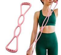 Figure 8 Resistance Band - Ergonomic Portable Elastic Silicone 15 Lbs,Arm Stretch Bands | For Back Chest Yoga Pilates Fitness Sports Gym Muscle Building