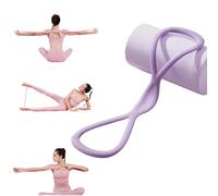 Figure 8 Resistance Band, Figure 8 Exercise Bands for Women Men, Fullbody Yoga Pulling Rope with Handles for Working Out, Arm, Chest Expander, Back Training Elastic Ropes (Purple25lbs)