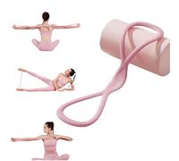 Figure 8 Resistance Band, Figure 8 Exercise Bands for Women Men, Fullbody Yoga Pulling Rope with Handles for Working Out, Arm, Chest Expander, Back Training Elastic Ropes (Pink15lbs)