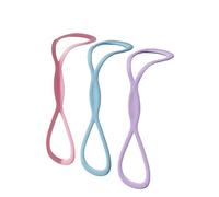 Figure 8 Resistance Band, Figure 8 Exercise Bands for Women Men, Fullbody Yoga Pulling Rope with Handles for Working Out, Arm, Chest Expander, Back Training Elastic Ropes (MIX3)