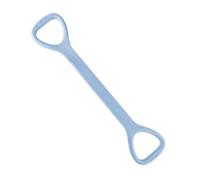 Figure 8 Resistance Band - Silicone Elastic Workout Straps with Handles | Portable Exercise Resistance Bands for Home Gym Yoga Pilates, Upper & Lower Body Arm Back Chest Leg Strength Training