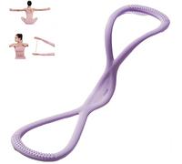 Figure 8 Resistance Bands For Women, Exercise Bands Resistance With Handles For Working Out, Fitness Equipment, Arm Workout (purple*15lb*1)