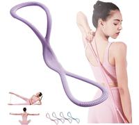 Figure 8 Resistance Bands for Women,Resistance Band Figure 8,8 Shaped Resistance Bands for Arms,for Working Out,Arm,Chest Expander Strap (Purple-25-Pound)