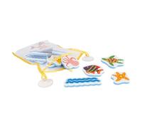 Figure adesive da bagno in schiuma animali marini giocattoli - Mini Club - 16 pezzi