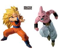 Figure Banpresto-Dragon Ball Z-Majin Buu vs Super Saiyan 3 Son Goku Match Makers