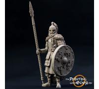 Figure cavalieri medievali, modelli 75mm Guerrieri della Marca non dipinti