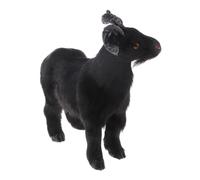 Figure da collezione Peluche Animali Modello di capra nera Giardino
