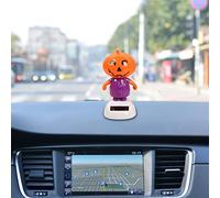 Figure da danza solare di Halloween, scuotere la testa di Halloween, scheletro danza, figura solare, oscilla alla luce del giorno, bianco e nero, misura 11 cm, decorazione, regalo, Halloween,