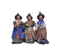 Figure da strega, decorazione con occhio LED luminoso e suono horror per vetrine, decorazioni interne ed esterne, decorazione per streghe