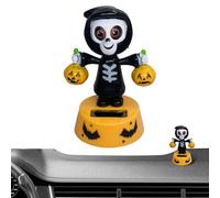 Figure Danzanti ad Energia Solare | Decorazione con Testina Oscillante,per Cruscotto Halloween, Veicoli, Casa, Soggiorno e Camera da Letto