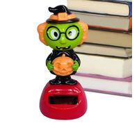 Figure danzanti alimentate a energia solare, ornamenti a ballerina oscillante, animati per Halloween per cruscotto per soggiorno, camera da letto, camion, auto, veicoli automobilistici, casa
