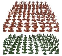 Figure d'azione del soldato, 200 pezzi di uomini dell'esercito in plastica 12 modelli Soldatini misti Gioco fantasioso Figure d'azione degli uomini dell'esercito per bambini dai 3 anni in su