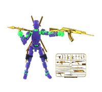 Figure d'azione per ragazzi,Statuetta d'azione Robot,Kit modello Blocchi di costruzione magnetici | Set di action figure mobili multi-articolate per ragazzi Ragazze