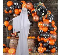 Figure Decorative da Halloween può illuminarsi e bar controllato dal suono Decorazione del layout dell'atmosfera della stanza segreta Accessori Scrivania Design (B, 169X48CM)