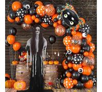 Figure Decorative da Halloween può illuminarsi e bar controllato dal suono Decorazione del layout dell'atmosfera della stanza segreta Accessori Scrivania Design (A, 145X33CM)