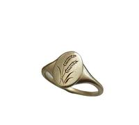 Figure Del Signore Degli Anelli Anelli di gioielli di tendenza del regalo del dell'oro del metallo dell'anello dell'anello retrò di moda geometrica Anello Luminoso A Led 18 Pollici (Gold, 7)